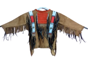 Plains Beaded War Shirt, Old Native American Tasseled War Shirt, Pow Wow Outfit - Bild 1 von 4