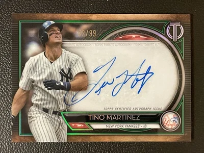 2020 Topps Tribute Green #TA Tino Martinez 2/99 Auto Autograph - Image 1 of 2
