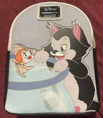 Mini Mochila Loungefly Disney Pinocho Figaro Cat & Cleo Nueva con Etiquetas Foto 1 de 4