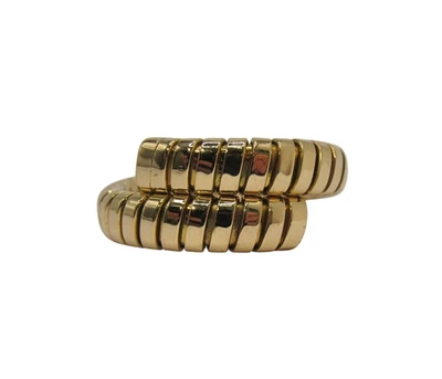 Anillo envolvente vintage tubogas de oro amarillo de 18 quilates Bvlgari Foto 1 de 4