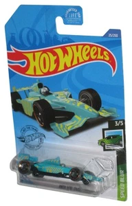 Hot Wheels Speed Blur 3/5 (2017) Teal Indy 500 Oval Car 25/250 - Picture 1 of 1