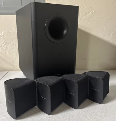 先锋低音炮 S-22W-P 160 W 峰值/100 W RMS Schwarz 6 & 4x S-11-P 扬声器 — 第 1/4 张图片