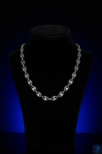 Collana Uomo Gucci Link Chain 22" Acciaio Inox Stile Hip Hop 5mm Limited - Foto 1 di 4