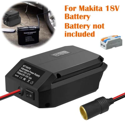 DC 18V- 12V Step Down Converter for Makita 18V Battery Cigarette Lighter Adapter - image 1 of 4