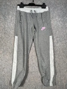 Pantalones de chándal Nike para niñas XL 156-166 gris rosa con logotipo Swoosh adolescentes jóvenes - Imagen 1 de 10