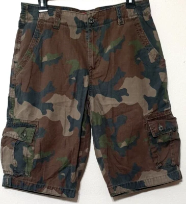 Arizona Jeans Cargo Shorts Bermuda Camouflage Size 20 Youth Camo Pockets Cotton - Image 1 of 4