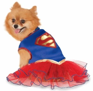 Supergirl Tutu Dress Medium Dog Costume Rubies Pet Shop - Picture 1 of 2