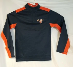 Herren NFL Team Apparel Chicago Bears QTR Reißverschluss Pullover blau Größe Small - Bild 1 von 4