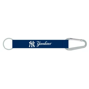 NEW YORK YANKEES-CARABINER LANYARD KEYCHAIN 8" MLB BASEBALL KEY CHAIN NEW! - - Picture 1 of 1