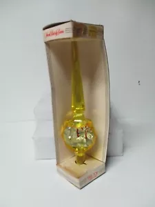 10"T - Vintage Jewelbrite Christbaumspitze - Engel Einzug in OVP - Bild 1 von 3