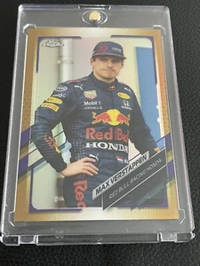 Topps 2021 cromo Fórmula 1 F1 Max Verstappen oro púrpura refractor carreras #55 - Imagen 1 de 2