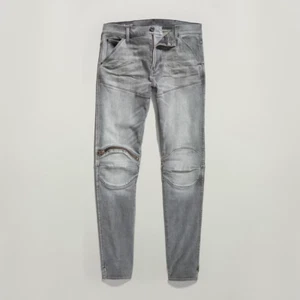 G-Star '5620 3D ZIP KNEE SKINNY' Glacier Grey Elto Super Stretch Jeans W36 L32 - Picture 1 of 5