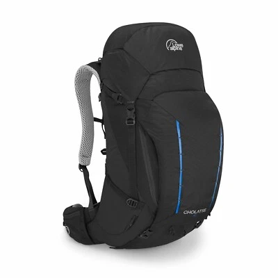 Mochila de senderismo de varios días Lowe Alpine Cholatse, LG 52:57 litros, negra Foto 1 de 4