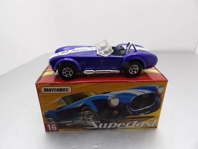 Shelby Cobra 427 S/C 1965 Matchbox superrápido fundido a presión 1:64 Foto 1 de 4