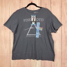 Pink Floyd The Dark Side Of The Moon T-Shirt Sz L Short Sleeve Graphic Gray NEW