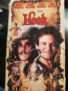 VHS Fantasy - Hook With Robin Williams Dustin Hoffman Julia Roberts EX 1991 - Picture 1 of 3