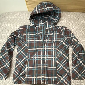 Faded Glory Women's size L (12-14)Plaid 2 In 1 Snow Rain Jackets/ Removable Hood - Picture 1 of 14