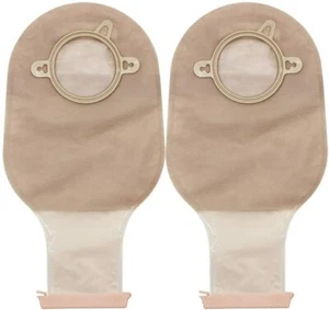 10x Colostomy Bags Ostomy Supplies Two Piece Drainable Pouches w/ Clamp Closure - Picture 1 of 5