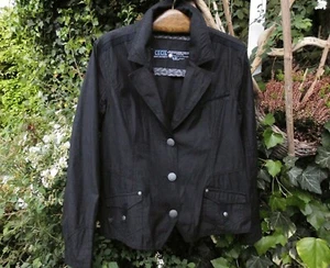 Gr.XL 44-46 wNEU akt. sportl. jung CECIL leichter schwarzer Sommer Blazer Baumw. - Bild 1 von 8
