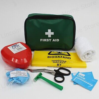 Medical AED (Defib) Prep Kit. Wash Cloth, CPR, Razor, Wipes & Yellow Bag. • 15.99£