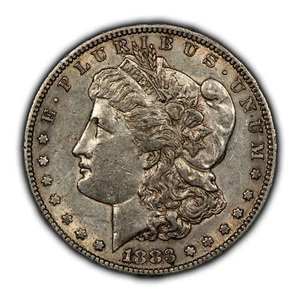 1883-S $1 Morgan Silver Dollar - Luster - XF/AU Semi Key Date - SKU-D5887 - Picture 1 of 4