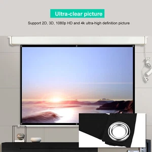 60-100inch 16:9 HD Projector Screen 3D Film Portable Screen Curtains SD3 - Afbeelding 1 van 18