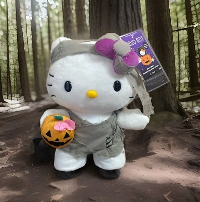 Hello Kitty NWT Halloween Side Stepper 12" Plush Mummy Dancing Plush Sanrio New - Image 1 of 4