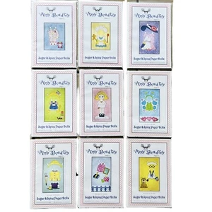 Sugar & Spice Paper Dolls Quilt Blocks by Amy Bradley Designs Lot of 9 Patterns - Picture 1 of 18