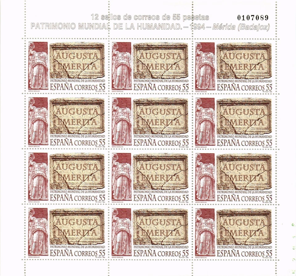 Spain 1994 Edifil MS 47 Augusta Emerita Merida MNH - Image 1 of 1