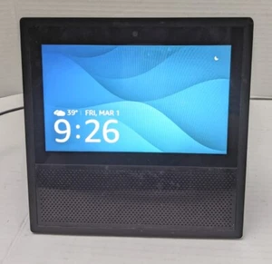 Amazon MW46WB Echo Show 1st Generation Bluetooth Smart Speaker with Alexa Black - Picture 1 of 10