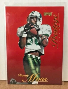 Randy Moss 1998 Playoff Prestige Rookie Card Hobby Only RED Front #173 RC SP HOF - Picture 1 of 2