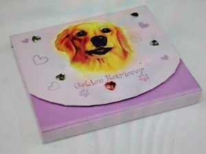 Golden Retriever 120 Page Memo Pad with Magnetic Closure - Bild 1 von 3