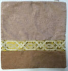 Aligers 18 x 18 Cotton Pillow Case Tope with Gold Accent -12.27