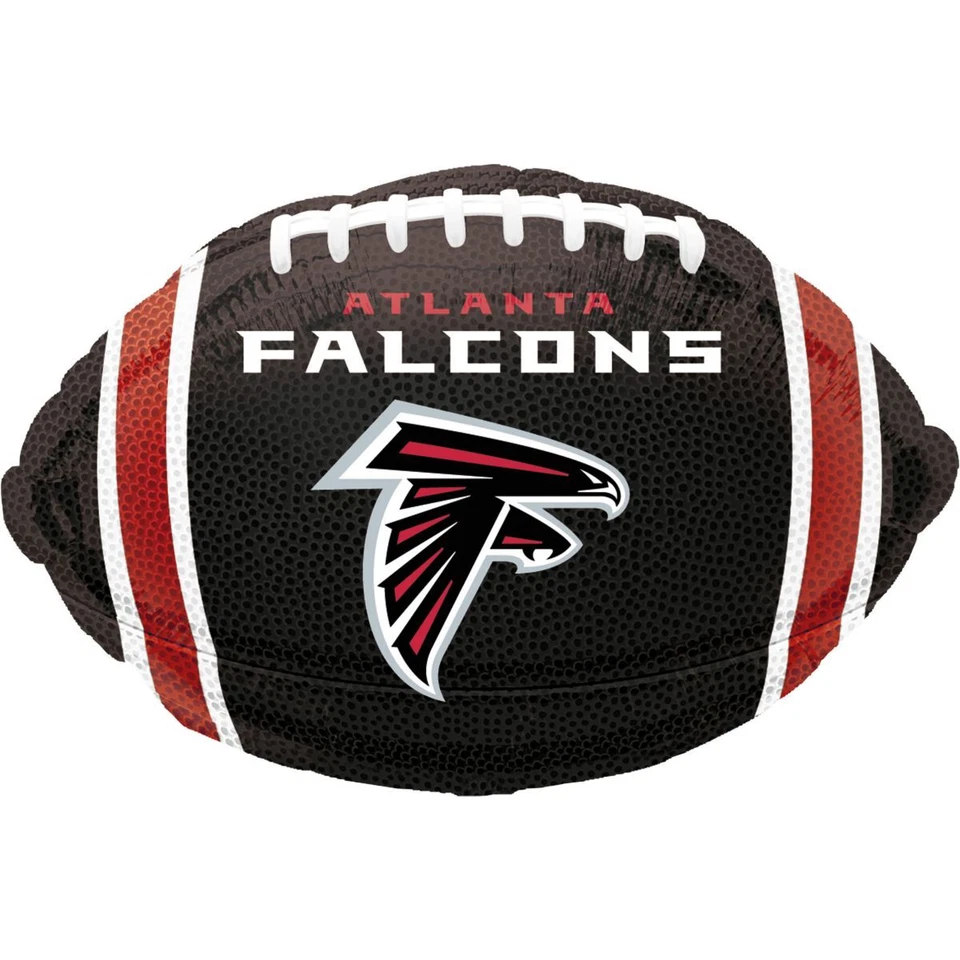 Atlanta Falcons Junior Forma 21" Fútbol Fútbol Fútbol Foil Globo, Negro Rojo Foto 1 de 1