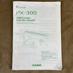 ORIGINAL Casio Privia Digital Piano Keyboard PX-300 Users Guide Instructions - Picture 1 of 4