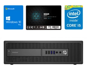 HP EliteDesk 800 G2 SFF - Intel i5-6500 3.2GHz 8GB RAM - 256 GB SSD Windows 10 - Afbeelding 1 van 4