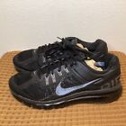 Nike Air Max 2013 Men’s Sz 9.5 Triple Black Running Shoes Sneakers 554886-001