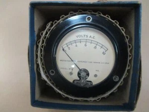 Volt meter, Weston Electrical, USA, vintage - Picture 1 of 6