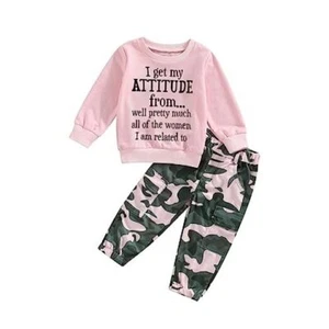 Toddler Girls Clothes 2T 3T 4T 5T Fall Outfits Baby Pullover 2-3T E-pink - Picture 1 of 8