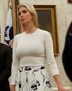 Ivanka Trump Wearing White Dress 8x10 PHOTO PRINT - Picture 1 of 1