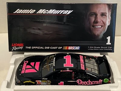 Jamie MCMURRAY 2014 #1 CESSSNA CONCIENCIA SOBRE EL CÁNCER DE MAMA AUTOGRAFIADO 1/24 Foto 1 de 4