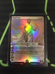 MTG Magic The Gathering Basari Ket Foil M21 Mythic Planeswalker White Commander - Picture 1 of 1