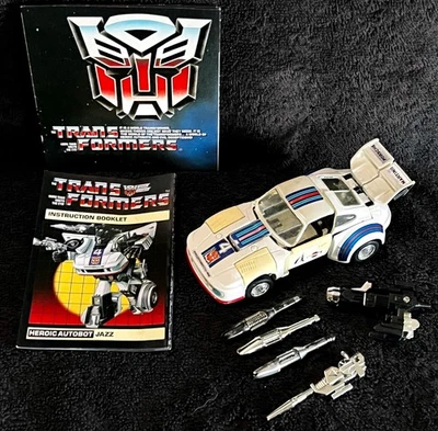 G1 1984 JAZZ • 100% COMPLETE w/BOOKLETS • VINTAGE G1 TRANSFORMERS - Image 1 of 4
