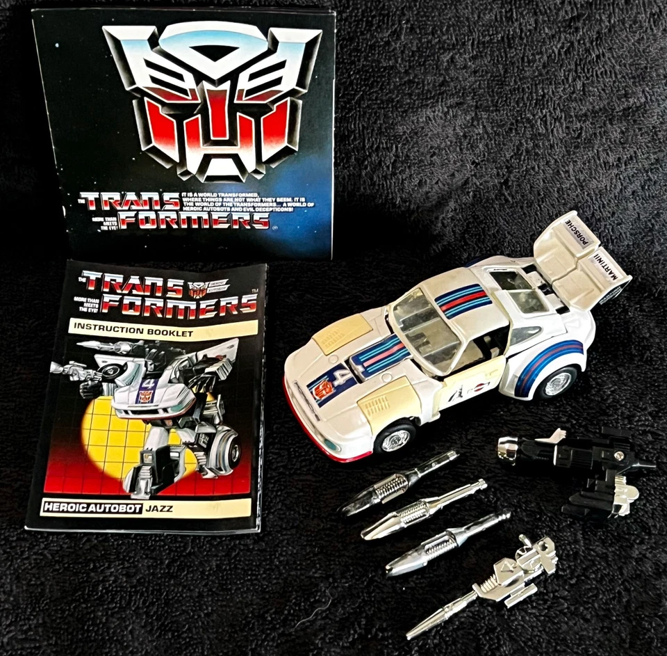 G1 1984 JAZZ • 100% COMPLETE w/BOOKLETS • VINTAGE G1 TRANSFORMERS - Image 1 of 4
