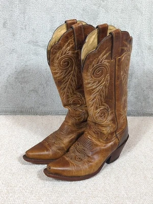 Botas Justin L4332 Para Mujer Talla 6.5 B Vaquero Occidental Cuero Damiana Punta Cortada Foto 1 de 4