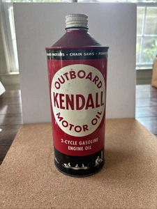 Vintage  NOS Kendall Outboard Motor Oil Can Bradford PA - Picture 1 of 7