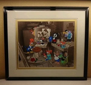 Woody Woodpecker We Miss You Boss Official Serigraph Cel Walter Lantz 122/1000 - Picture 1 of 17