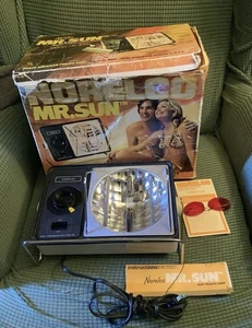 Vintage Norelco Mr. Sun Sun/heat Lamp Box, Instructions & Googles - Picture 1 of 13