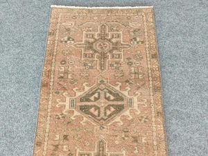 Rare 2x10 Heriz Runner Rug Narrow, Skinny Antique Runner 2x10 Turkish vintage - Picture 1 of 10