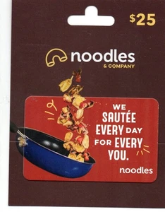 Noodles We Sautee Every Day For You Gift Card On Backer No $ Value Collectible - Picture 1 of 1